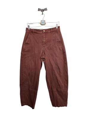 Everlane 8 The Utility Barrel Pant Brown 8